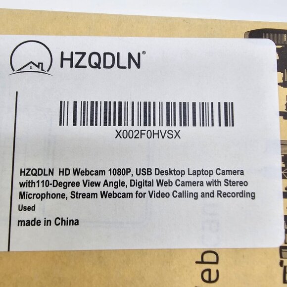 HD Webcam 1080P, USB Deskto Laptop Camera with 110 Degree View Angle - Picture 11 of 12